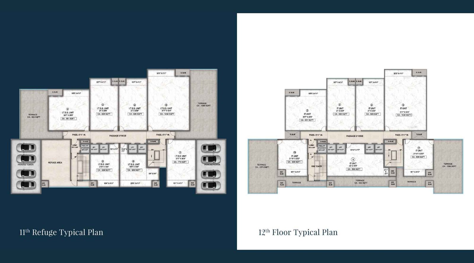 Centurion-Business-Park-11th-12th-typical-Floor-Plan